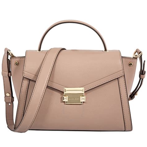 michael kors whitney satchel fawn|Whitney Large Clear and Leather Satchel .